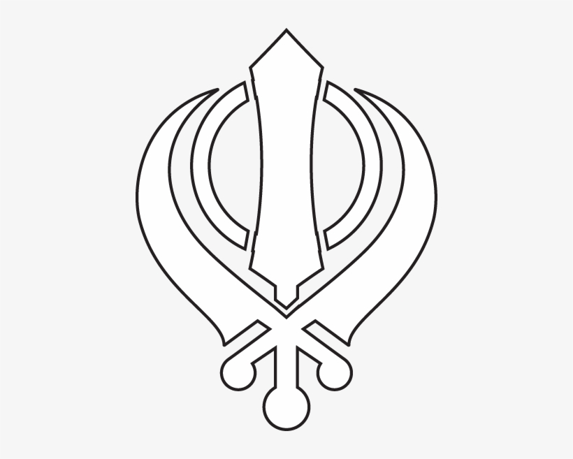 Sikh - Sikh Symbol White Png, transparent png #2545111