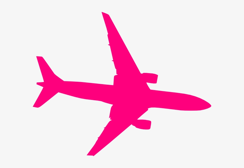 Small - Pink Airplane Png, transparent png #2545817