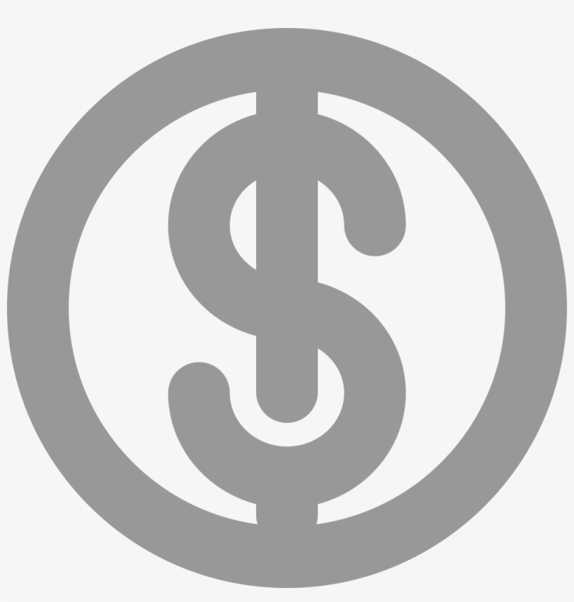 Dollar Sign Dark Grey - Dollar Logo In Png Format, transparent png #2546120