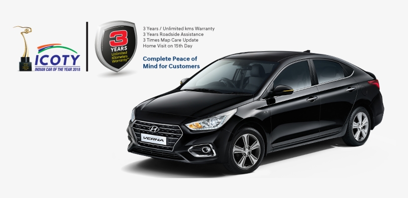 Verna Warranty View - Indian Car Of The Year 2018, transparent png #2546445