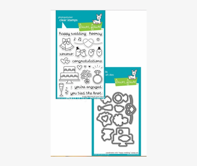 1 - Lawn Fawn - Lawn Cuts Dies - Happy Wedding Lf888, transparent png #2546633
