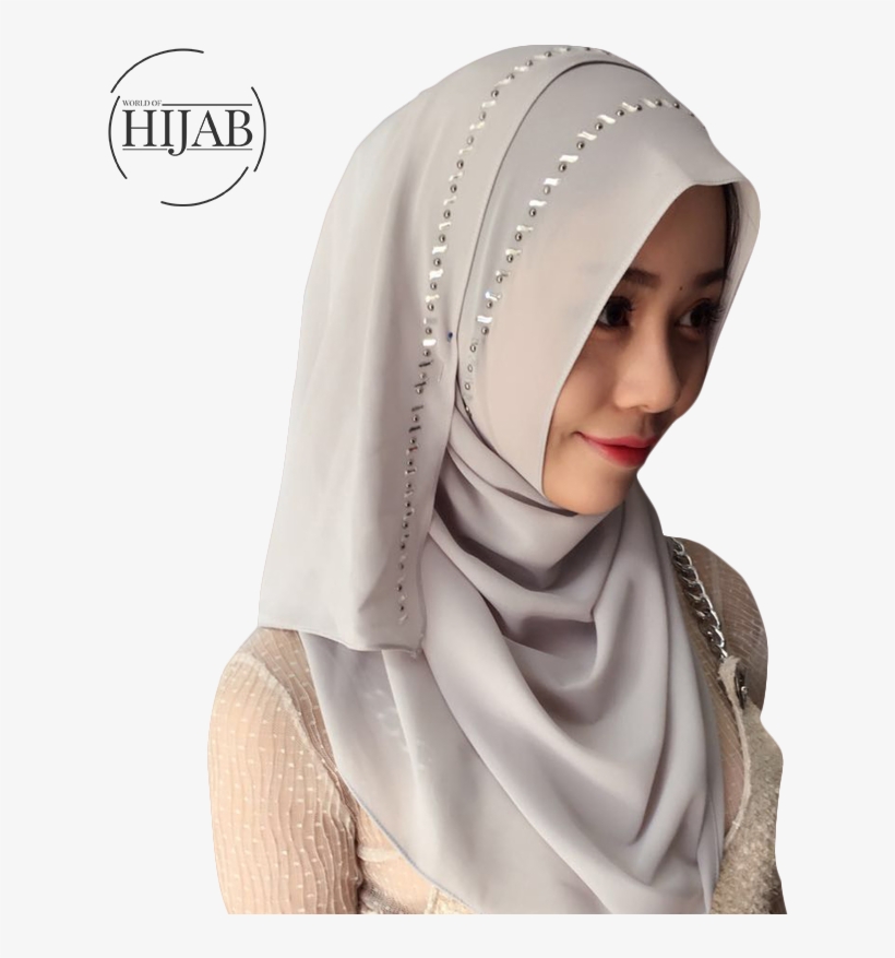 Headscarf Hijab Woman Transprent - Womens Muslim Hijab Chiffon Long Islamic Turban Headscarf, transparent png #2546974