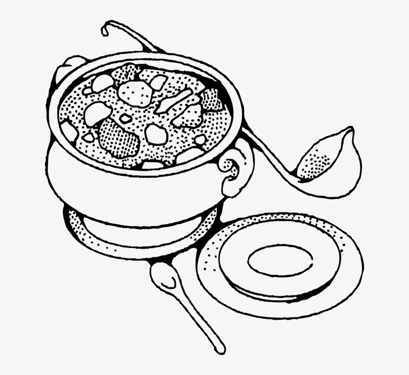 Clipart Info - Stew Clipart Black And White, transparent png #2547156