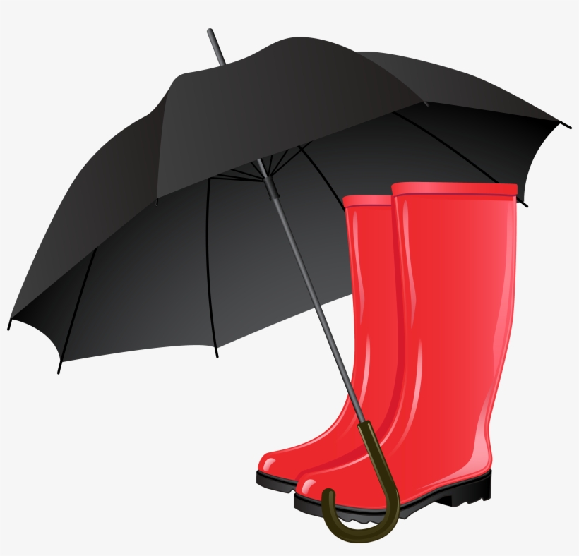 Rubber Boots And Umbrella, transparent png #2547262