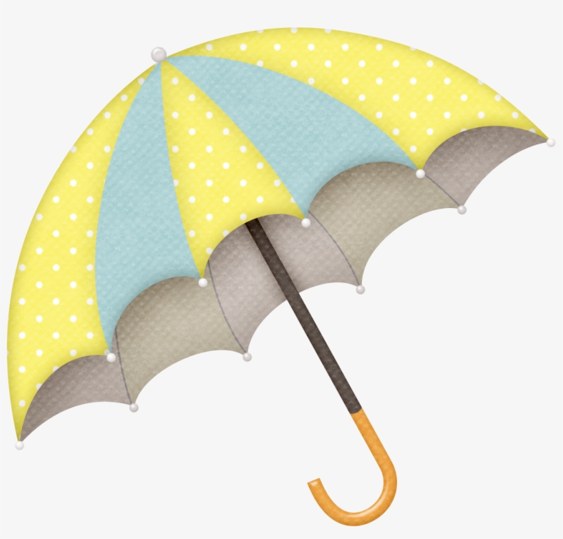 B *✿* Rain - Cute Umbrella Clip Art, transparent png #2547547