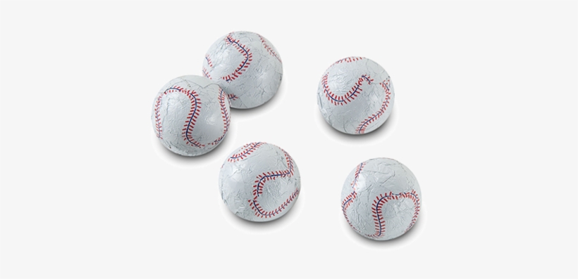 Foiled Solid Milk Chocolate Baseballs - Baseball, transparent png #2547668