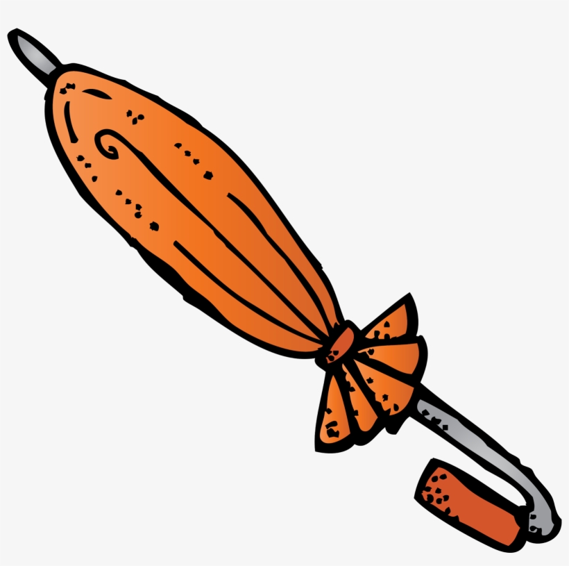 Umbrella Clipart Folded - Melonheadz Black And White Umbrella, transparent png #2547834