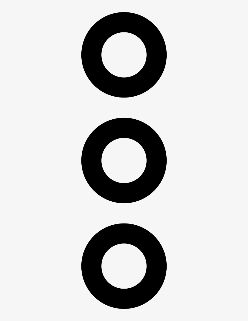 More Button Of Three Circles Outlines In Vertical Comments - Icon, transparent png #2548893