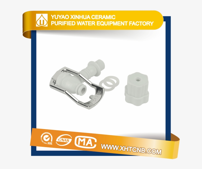 Water Purification Water Pot Silver-plated Water Tap - Ceramic, transparent png #2549341