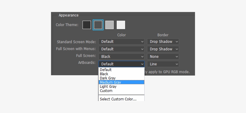 Photoshop Artboards Appearance Options - Zeichenflächen Photoshop, transparent png #2549524