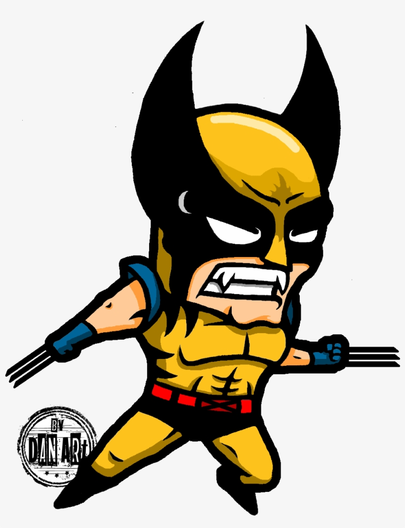 Clip Art Superhero Caricature - Caricatura Imagenes De Wolverine, transparent png #2549531