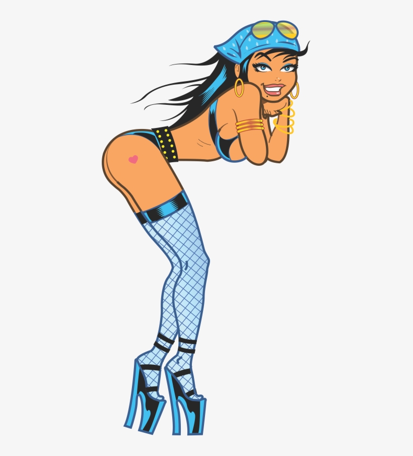 Sexy Cartoon Girls Vector Free - Girl Sexy Vector Cartoon, transparent png #2549669
