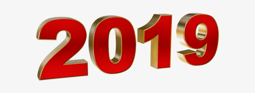 2019 New Year Text Png - 2019 Png, transparent png #2549994
