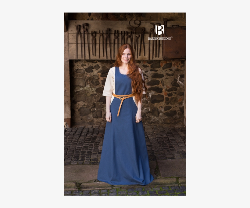 Skirts, Dresses And Gowns - Mittelalter Kurzarmunterkleid Wikinger Gewand Larp, transparent png #2550331