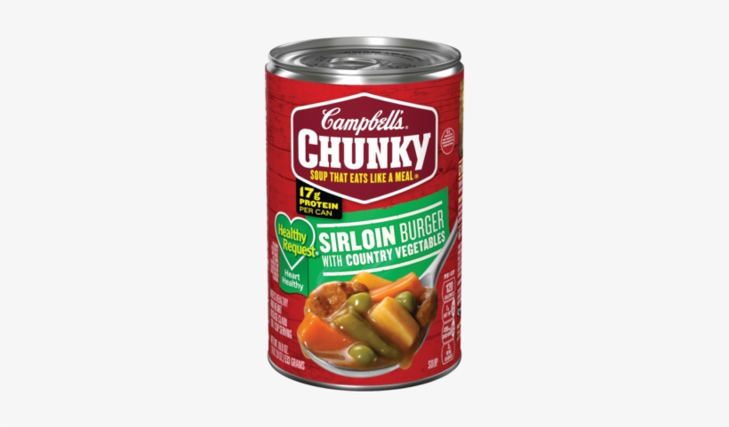 Healthy Request® Sirloin Burger With Country Vegetables - Campbell's Chunky Sirloin Burger Soup, transparent png #2550524