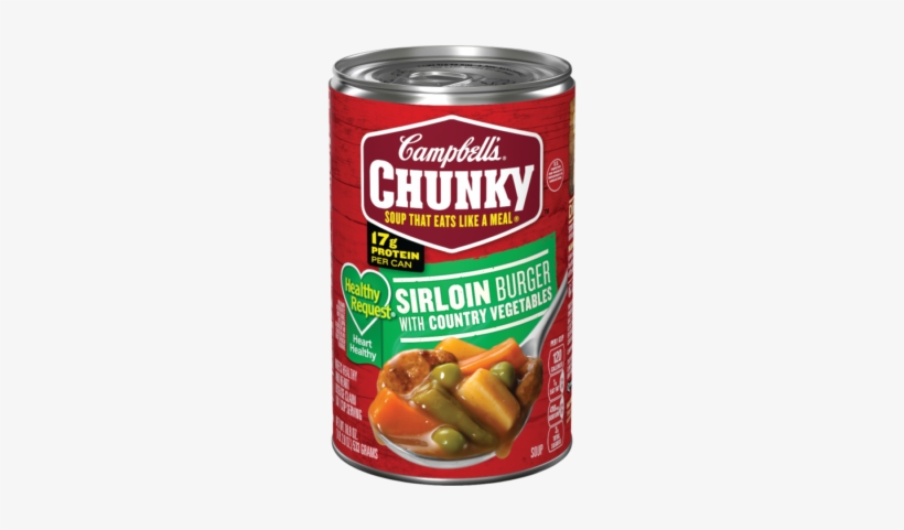 Healthy Request® Sirloin Burger With Country Vegetables - Campbell's Chunky Sirloin Burger Soup, transparent png #2550524