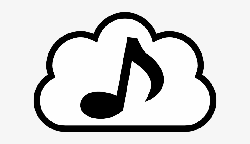 Music Cloud Clip Art - Music Cloud Png, transparent png #2550526