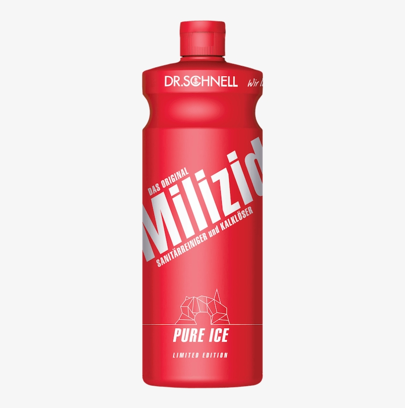Milizid Pure Ice - Dr. Schnell Milizid Citro Sanitärreiniger 1 Liter Flasche, transparent png #2550995