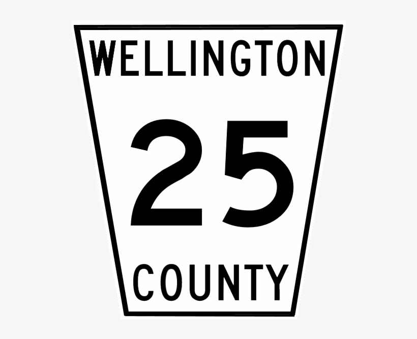 Wellington Road 25 Sign - 25 Speed Sign, transparent png #2551509