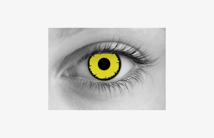Yellow Halloween Contact Lenses, transparent png #2551834
