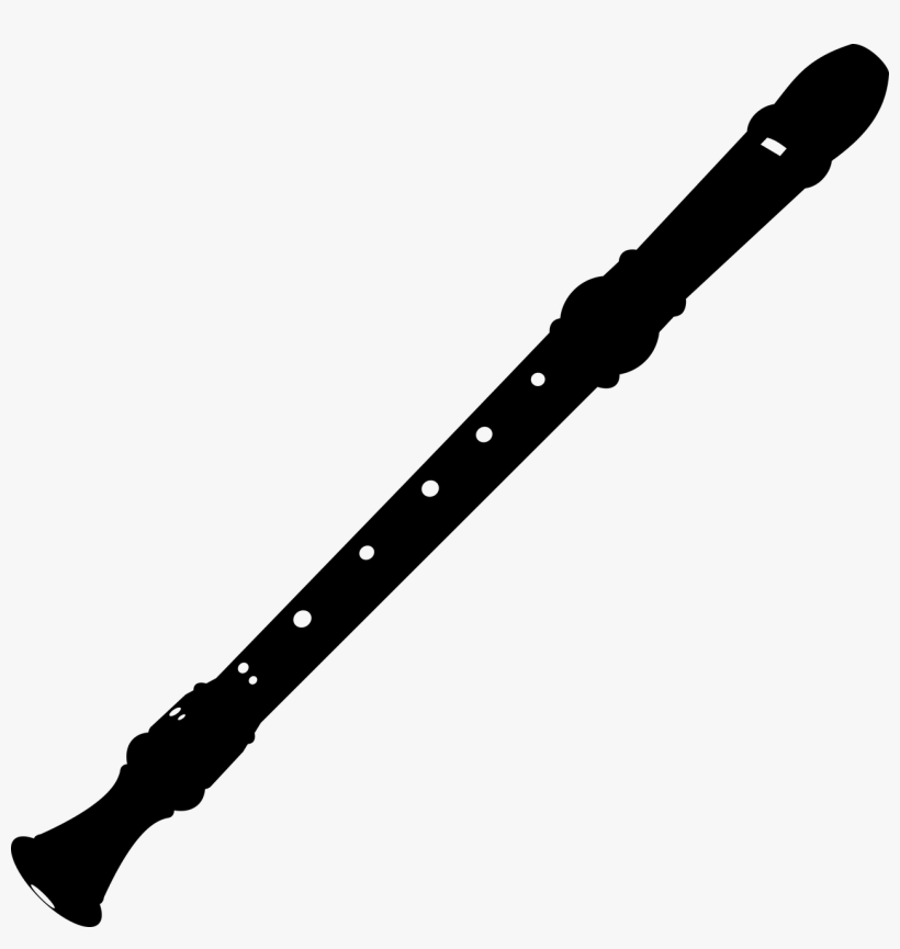 Flute Images - Black And White Flute Png, transparent png #2552014