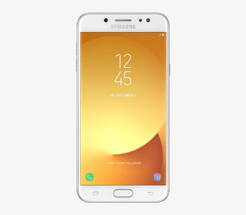 Samsung Galaxy J7 Plus 32 Gb Gold Front - Samsung Galaxy J5 Pro Gold, transparent png #2552045