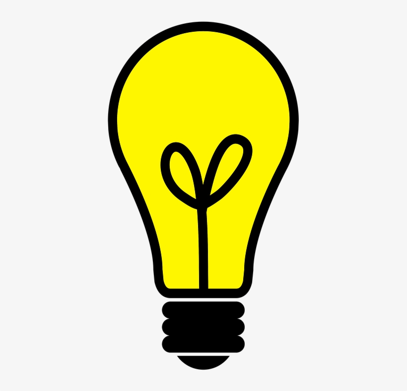 Bulb Icon Free Image On Pixabay Silhouette - Light Bulb Silhouette, transparent png #2552059
