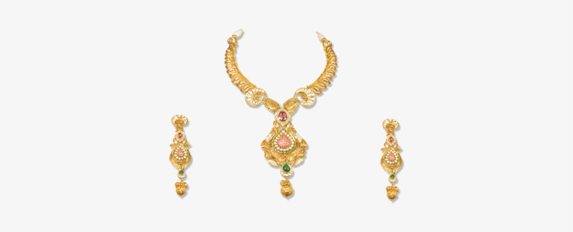 Gold Jewellery - Png Jewellers Gold Necklace Design, transparent png #2553716