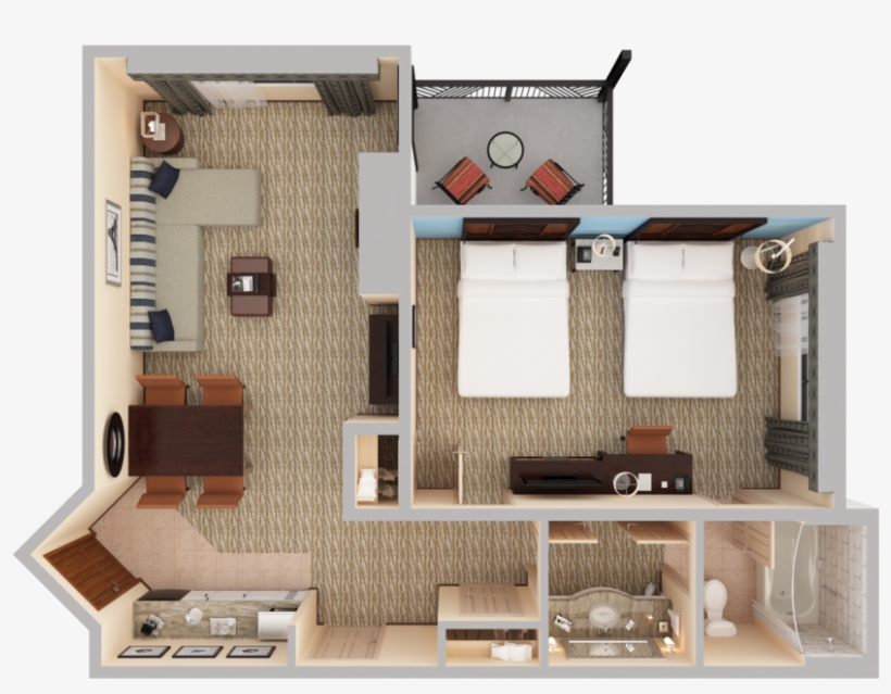 View 3d Floor Plans Array - Portable Network Graphics, transparent png #2553764