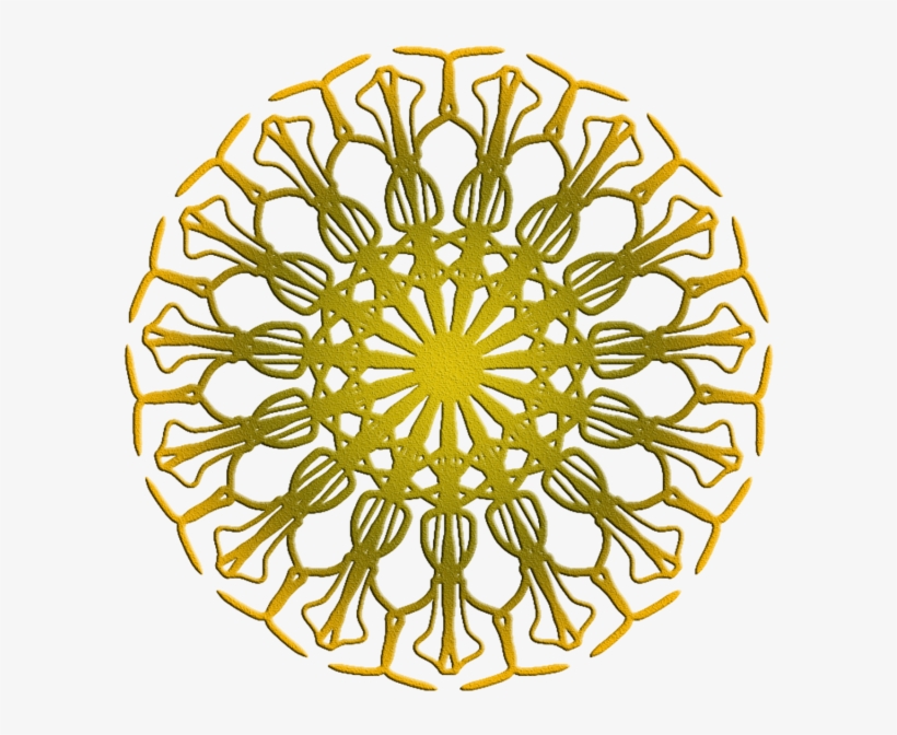 Golden Mandala - Mandala Dourada Png, transparent png #2554104