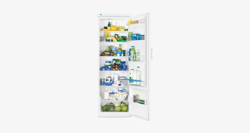 Zanussi Zra40100wa Tall Fridge - White, White, transparent png #2554190