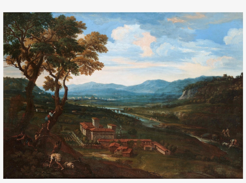 An Extensive Landscape With A Villa, Figures In Trees - Villa, transparent png #2554355