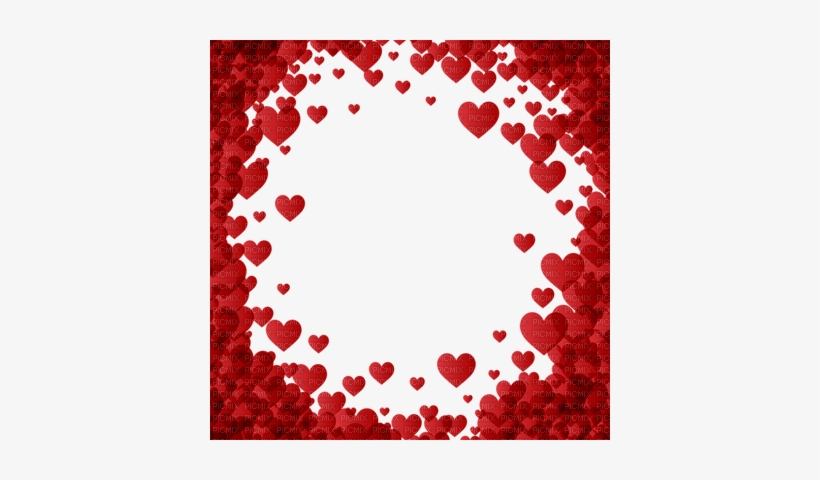 Hearts Frame Red Valentine - Transparent Background Heart Border, transparent png #2554554