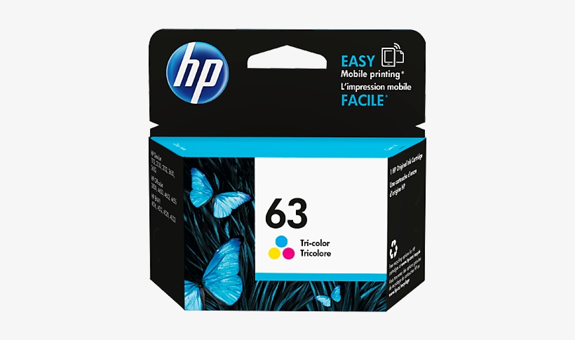 Hp Ink Cartridge 63, transparent png #2554763