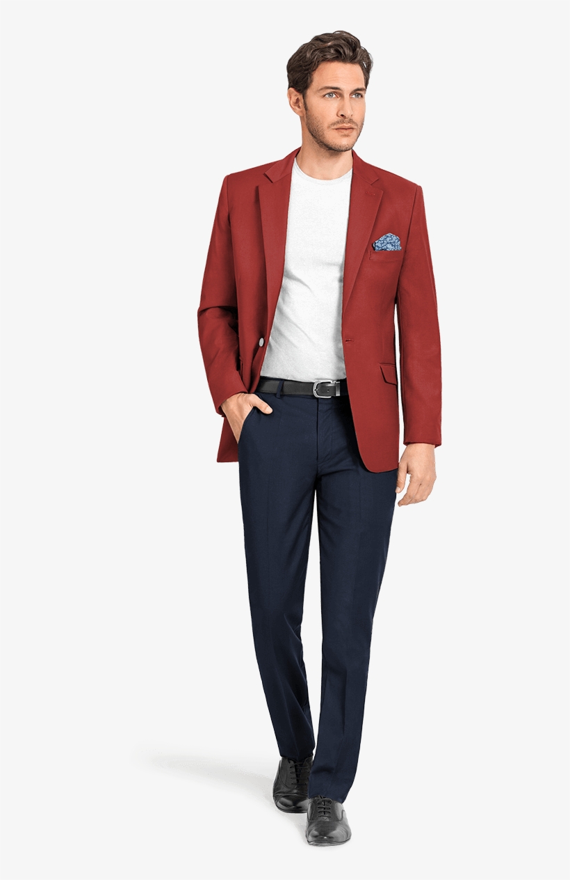 Red Cotton Blazer - Png Blazers, transparent png #2554918