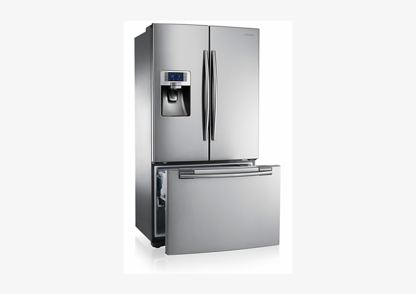 Samsung 396l/124l Silver Freestanding Frost Free American - Samsung Rfg23uers, transparent png #2554944
