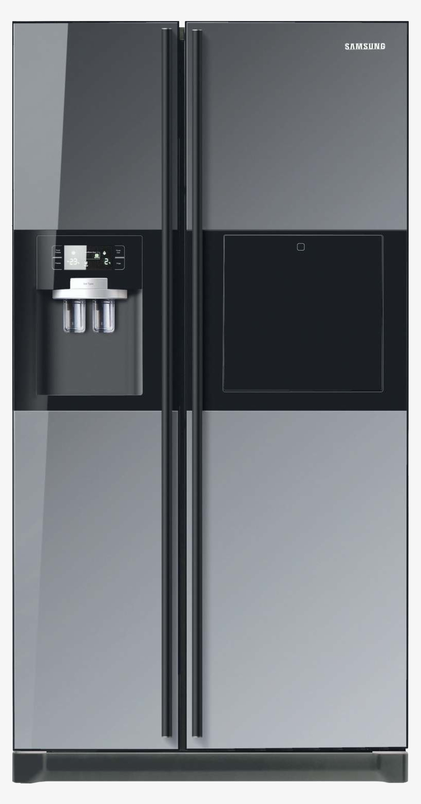 Samsung Side B Side Fridge With Water-ice Dispenser - Samsung Side By Side Mirror Fridge Price, transparent png #2555503