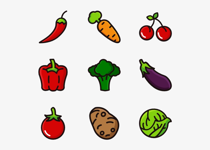 Vegetables - Veggies Icon Png Transparent, transparent png #2556238