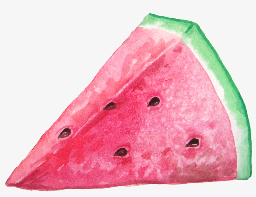 Hand Painted Sweet Watermelon Transparent - Summer Watercolor, transparent png #2557312