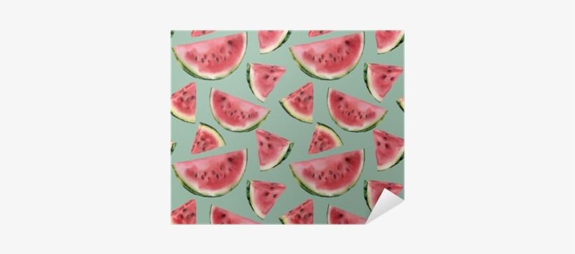 Watercolor Watermelon Semless Pattern - Watercolor Painting, transparent png #2557358