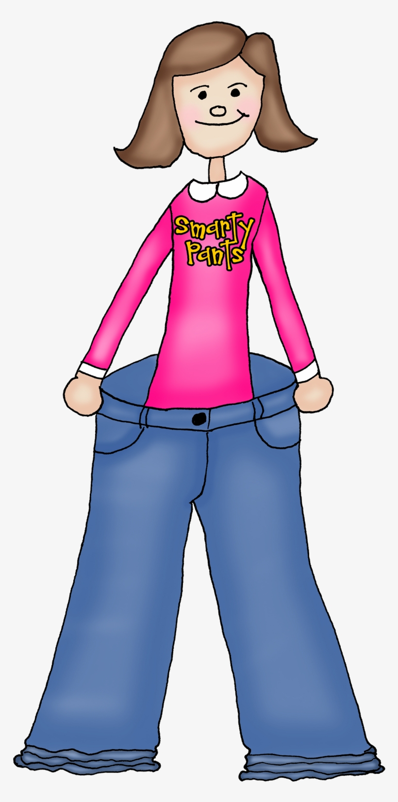 Big Pants Jpg Clipartix - Clothes That Don T Fit Clipart, transparent png #2557492