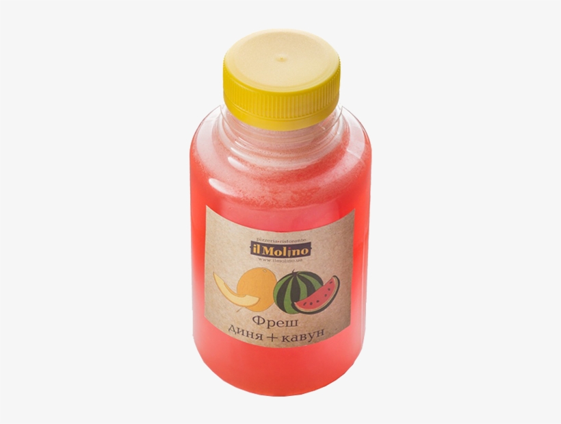 Fresh Juice Watermelon Melon - Plastic Bottle, transparent png #2557494