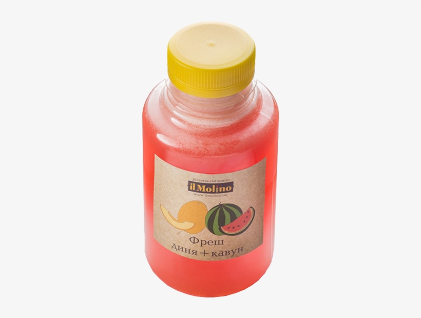 Fresh Juice Watermelon Melon - Plastic Bottle, transparent png #2557494