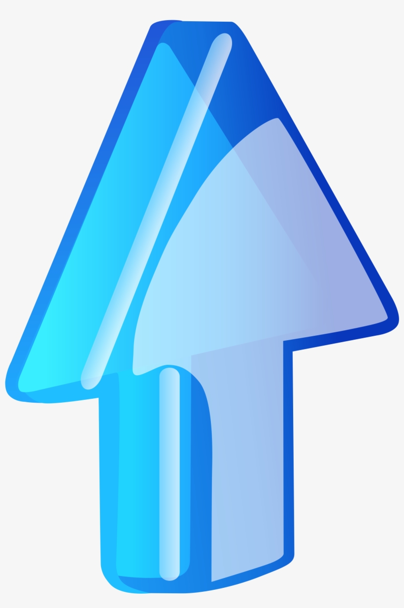 Open - Blue Glass Arrow Png, transparent png #2557881