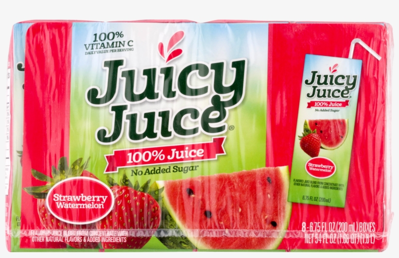 Juicy Juice 100% Juice, Strawberry Watermelon, - Juicy Juice 100% Juice, Strawberry Watermelon - 8 Pack,, transparent png #2557915