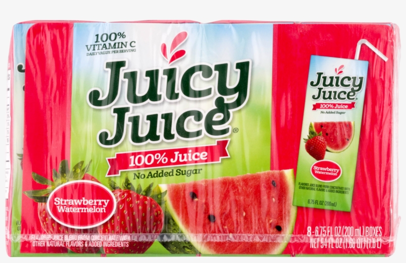 Juicy Juice 100% Juice, Strawberry Watermelon, - Juicy Juice 100% Juice, Strawberry Watermelon - 8 Pack,, transparent png #2557915