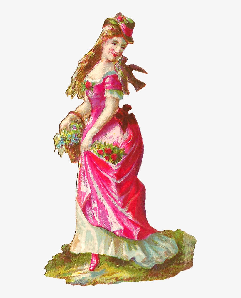Woman In Red Dress Png Images - Victorian Women Png, transparent png #2558009