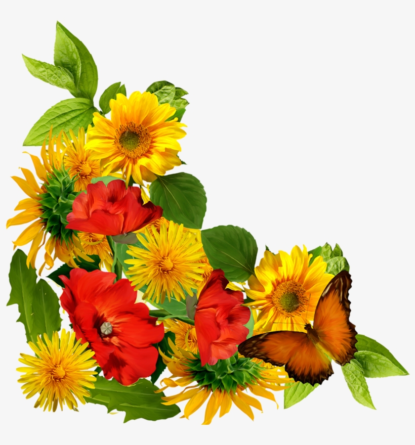 Written By Dreamland In Flowers Composition On 8 April - Esquineros De Flores Amarillas Png, transparent png #2558533