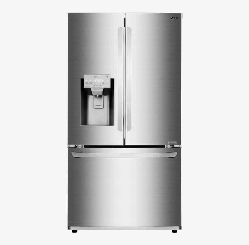 Image For Lg Bottom Freezer And French Doors Refrigerator - Lg Lfxs28968s 27.9 Cu Ft French Door Stainless Refrigerator, transparent png #2558601