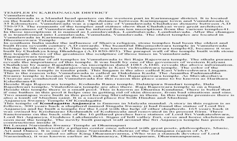 Temples In Karimnagar In Karimnagar District This Temple - Construction, transparent png #2558645